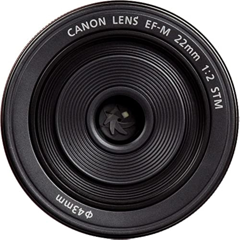 Canon Single Focus Wide Angle Lens EF-M22mm F2 STM Mirrorless SLR Compatible Black, Black