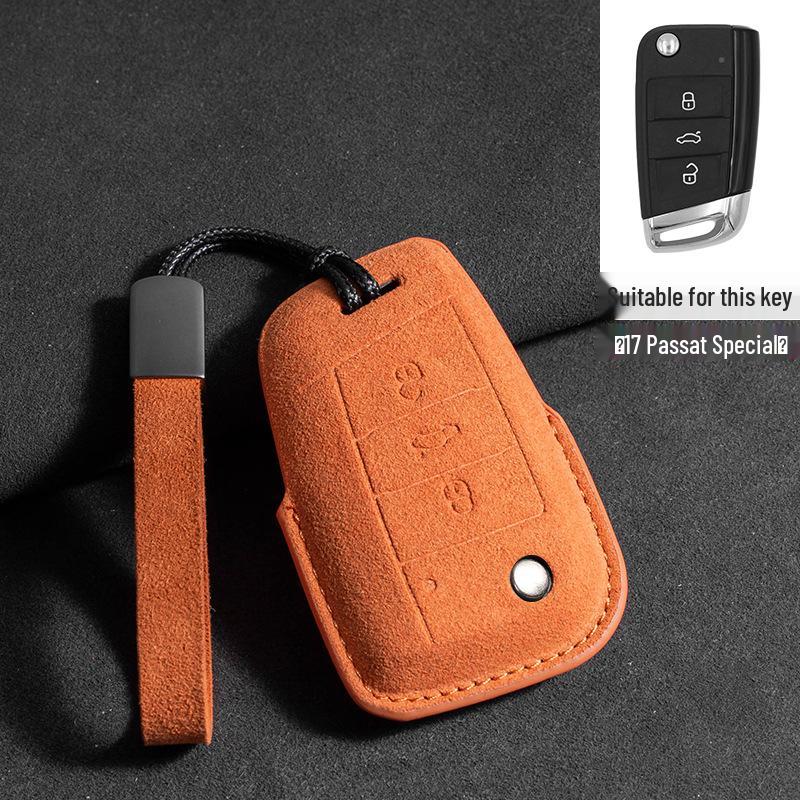 

Volkswagen Key Case for Sagitar, Bora, Tharu, New Rui, Tiguan, Tayron, Passat, Lavida, and Magotan B8 - Three-color Flip Design