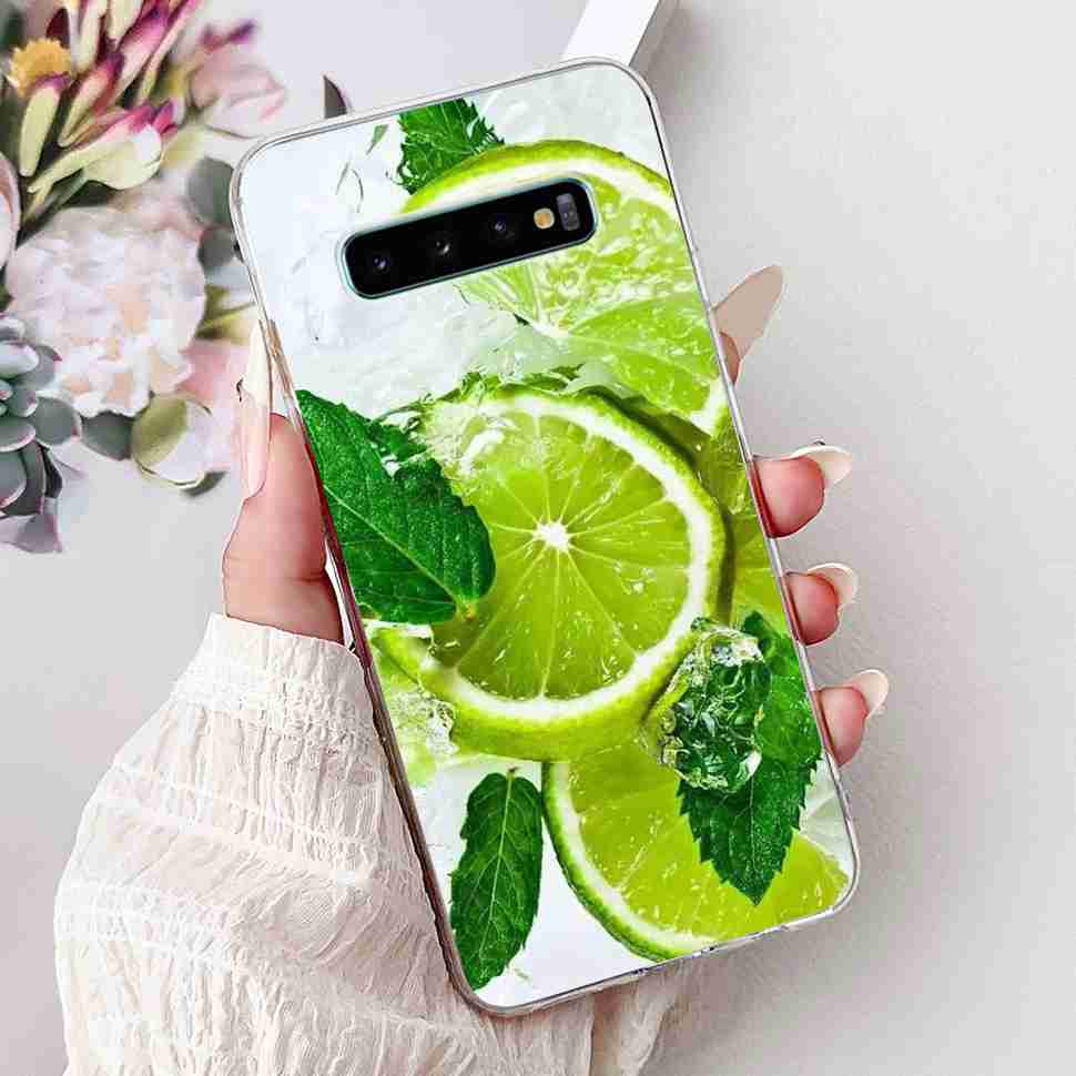 For Samsung Galaxy S10+ Case Fashion Design Soft Silicone TPU Back Cover For Samsung s10+ S10 Plus Butterfly Rose Phone Shell