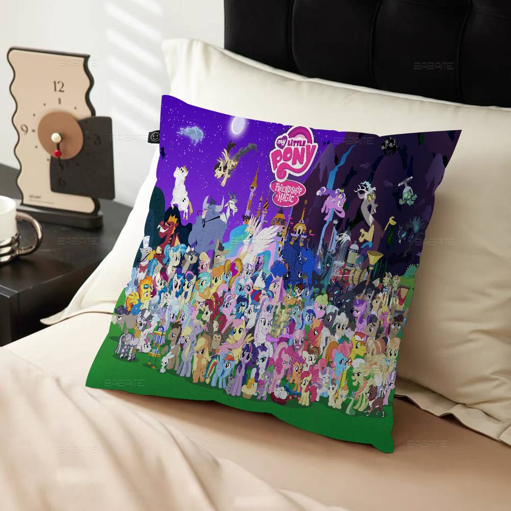 Cartoon My L-LittleS P-PonyS Pillow Anime Pillow Sofa Bed Head Pillow Cover Cushion Cover 45x45 Cm Fashion