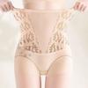 Women's High-Waisted Lace Liner Underwear Anti-Slip Body Shaping Waist Trainer Strong Tummy Control Pants Seamless Butt Lifting Briefs