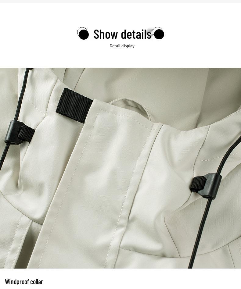 Men's Windproof Water-Repellent Mountain Jacket for Spring/Autumn - Ideal for Travel, Hiking, Cycling, Fishing, and Outdoor Sports