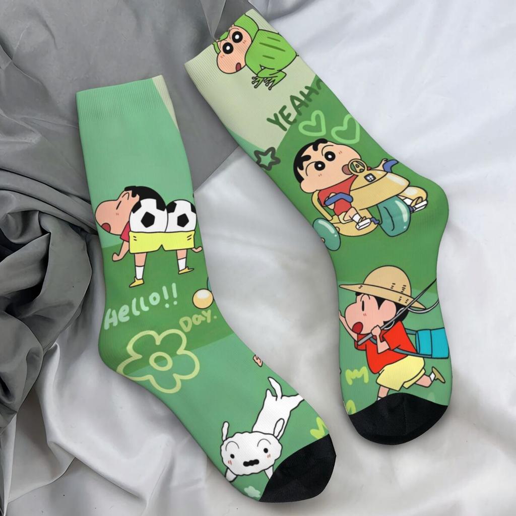 Crayons Shin-chans Stockings Custom Funny Socks Autumn Anti Bacterial Socks Men Climbing Warm Soft Socks