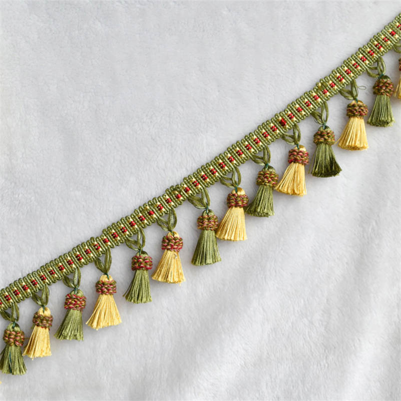 3 Meter Lace Tassel Ribbon Curtain Decor Tassels Trimming Fringes Tassel Lace For Sewing Bed Clothes Curtains Accessories