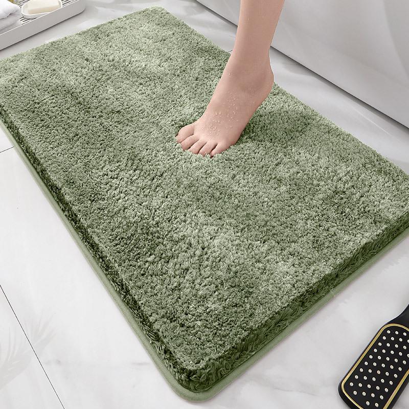 Toilet Absorbent Floor Mat Bathroom Toilet U-Shaped Mat Toilet Entrance Door Non-Slip Foot Pad Toilet Carpet