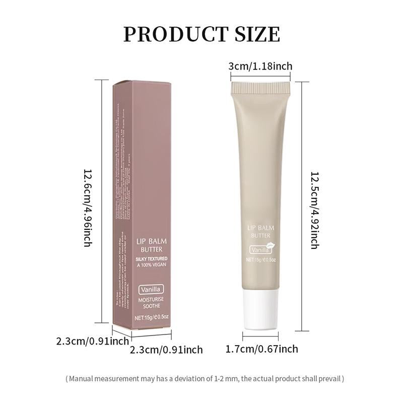 6Pcs Tinted Lip Butter Balm Set 6 Scents Shea Butter Lip Mask For Dry Lips 15g Each