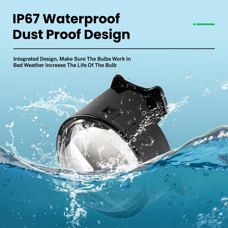 3.0 Inch Dynamic LED Car Headlights Devil Eye LED Car Light Headlight Assembly Modified Eagle Eye Light Cars Accessory