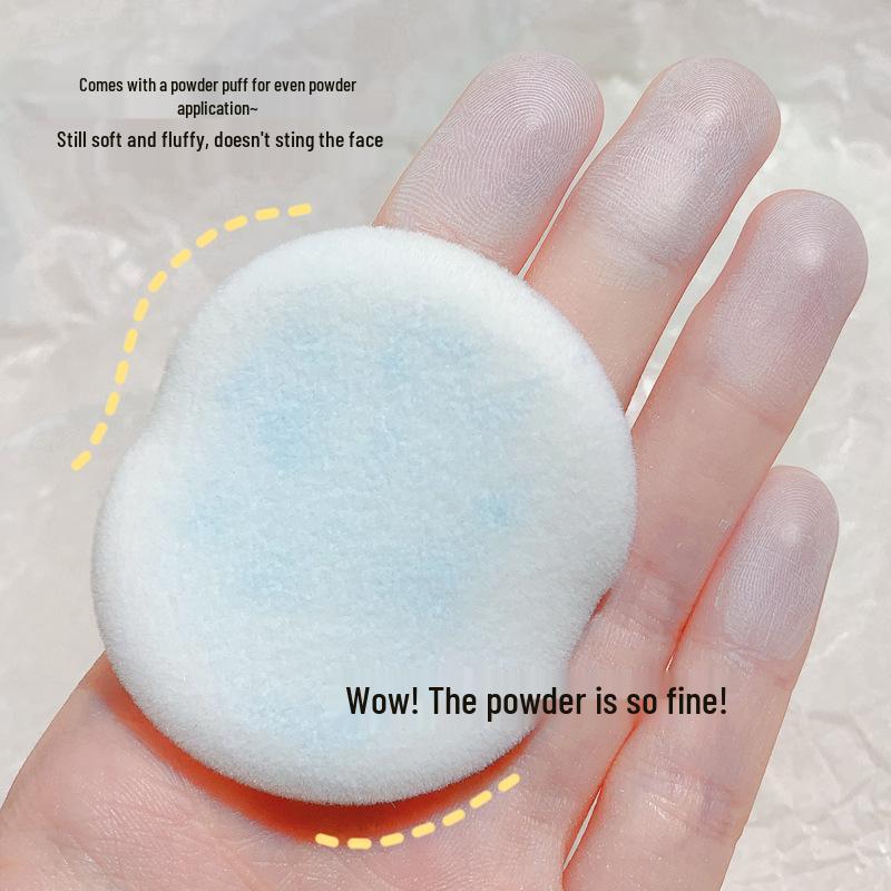 Xixi Zero-Feel Mist Light Powder: Soft-Focus Matte Finish, Oil Control, Perfect for Base and Touch-Up.