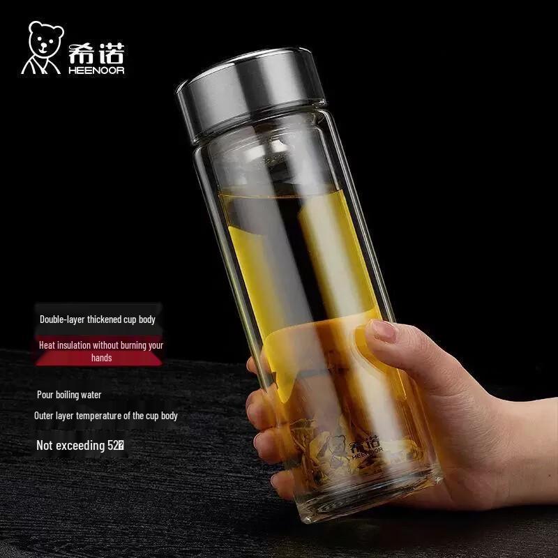Xino Double Wall Glass Tea & Water Cup
