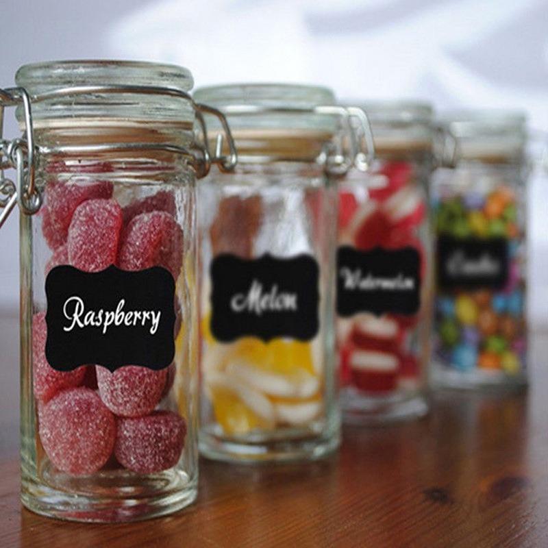 Apothecary Labels for Jars Vegetable Storage Stickers Kitchen Jars Labels Stickers for Cans Blackboard Stickers PTZ005