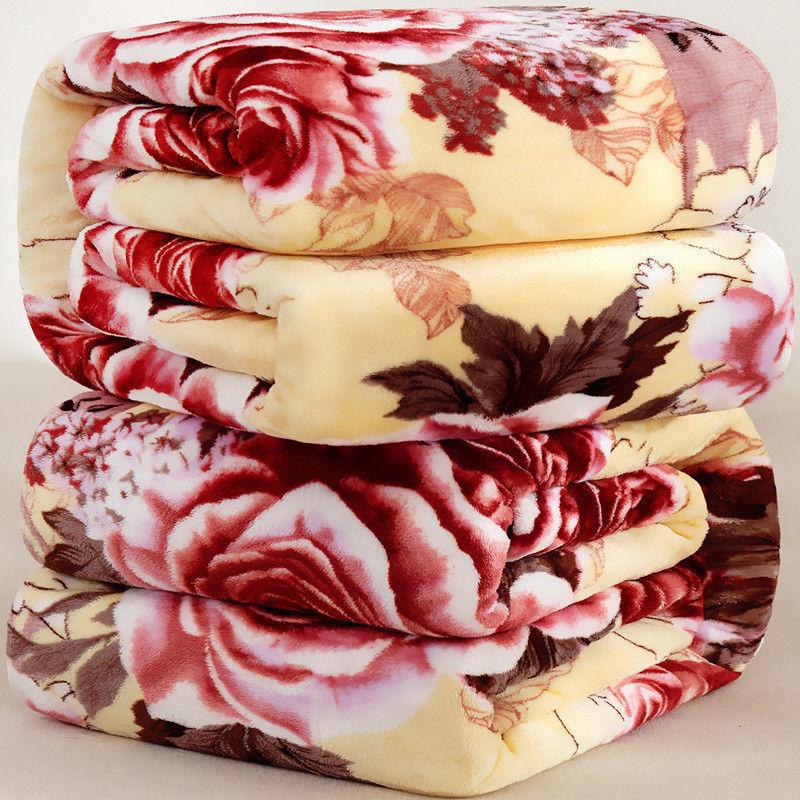Thick Raschel blankets for autumn and winter, single and double size, nap blankets, air conditioning blankets 100x150cm