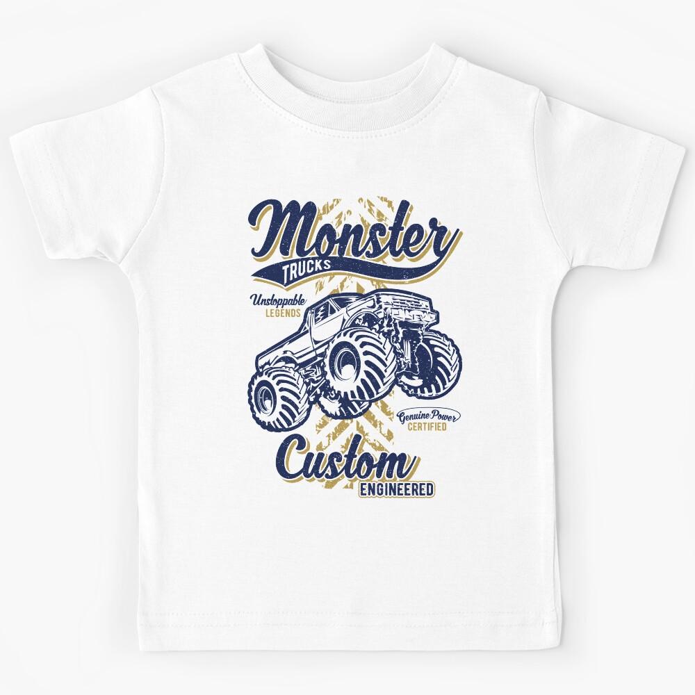 Monster Truck Custom Engineered Kids T-Shirt 140