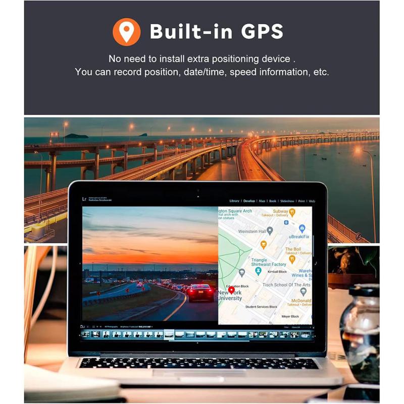 Car HD Driving Recorder 3-Inch 4k+1080p Dual Lens Wide-angle Dual Recording Night Vision Dash Cam