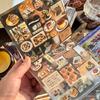 30 Pages Romantic Memory Series Sticker Book Japanese Food Y2K Sticker Journal Handbook Scrapbooking Kawaii Decoration Sticker