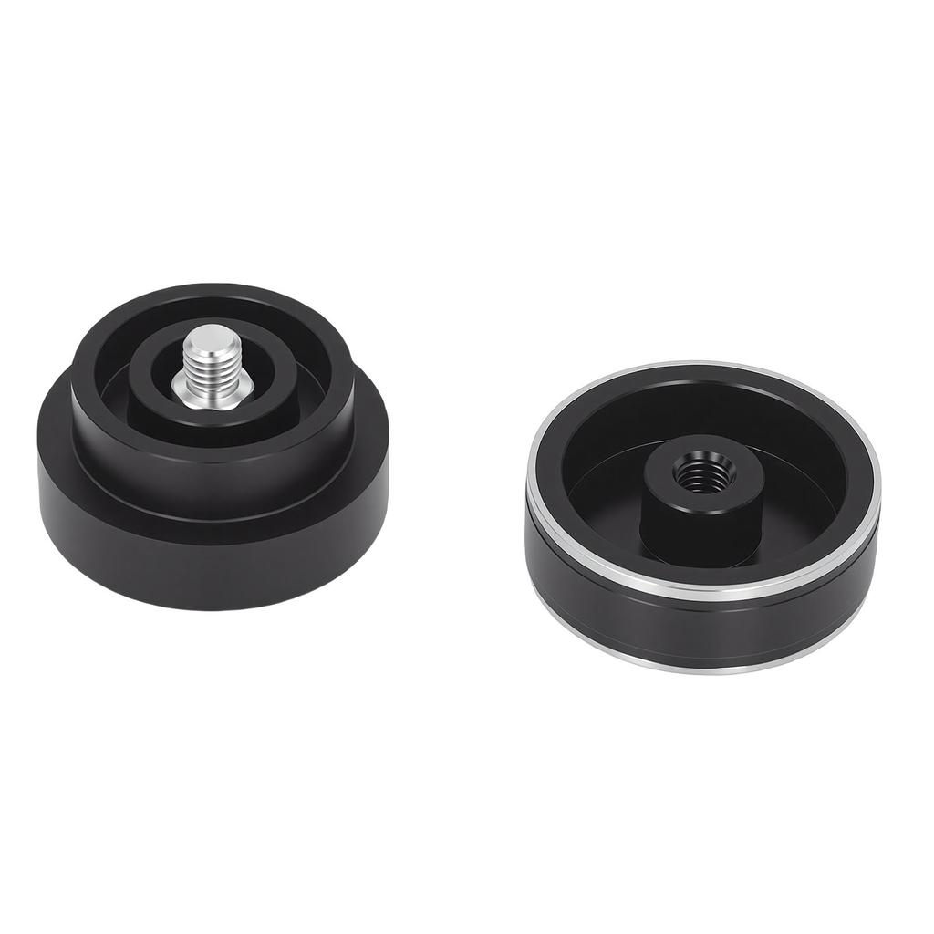 51mm Coffee Distributor Tamper Gravity Distribution Tool Coffee Leveler with 3 Slope Stainless Steel Base Black