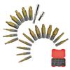 Set of 20 Metal Screw Extractors with Magnetic Extension Bit Holder and Socket Adapter for Hard To Remove Screws