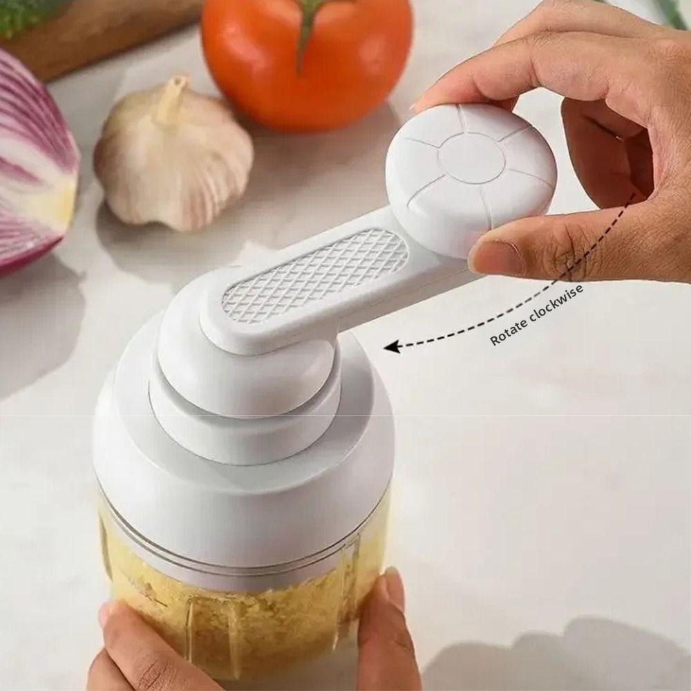 Multifunctional Vegetable Mincer 250ML Capacity Garlic Crusher Garlic Paste Maker  Small Household
