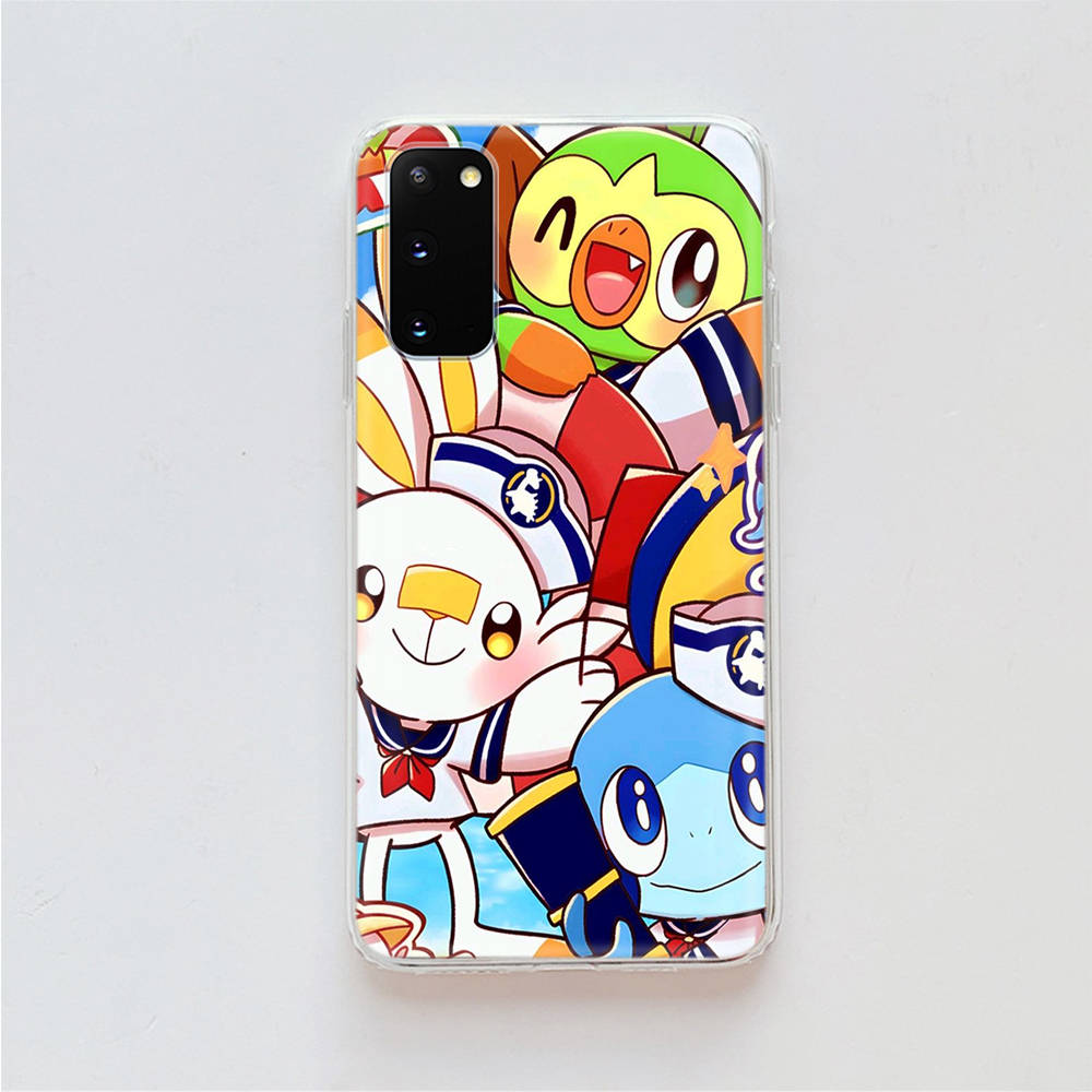 AP7 Pokemon Clear Case for Samsung A04 A14 A23 A34 A54 M23 M33 M52 M53 Realme 10 9 C30S C35 C55 VIVO Y02 Y21 Y33S Y51 X80 V25 Cover