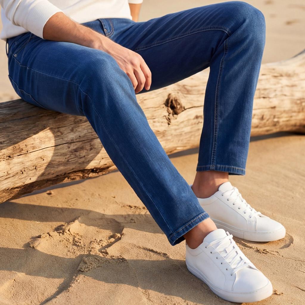 Lyocell Tencel & Cool Thin Style Men's Jeans