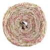 DIY Printed Rose Flower Burlap Ribbon Hessian Jute Belt Strap Wedding Cloth Decoration 10m