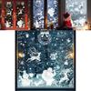 Christmas Window Decals Pvc Snowflake Reindeer Decor For Holiday Festivities