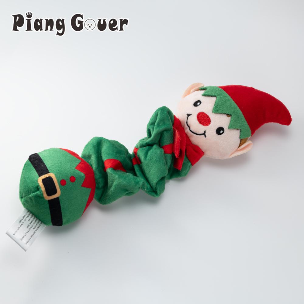 Christmas Elf Penguin Pet Squeaky Sound Toy Cute Animal Squeak Dog Toy Puppy