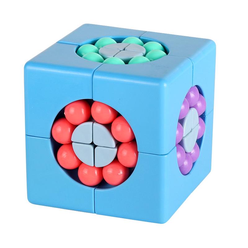 Six-Sided Rotating Magic Bean Puzzle Spinner for Kids - Creative Brain-Boosting Toy