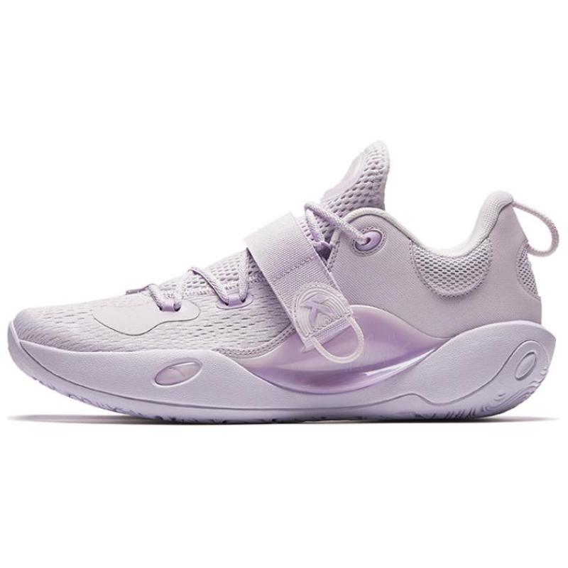 Anta Splash 6LITE Cushioning, Wear Resistant Low top Basketball Shoes Men s Purple Sneakers 112421608-5 44.5