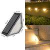 1/2/4pcs LED Solar Stair Light 3000K Waterproof Outdoor Garden Passage Courtyard Terrace Guardrail Step Light Landscape Light