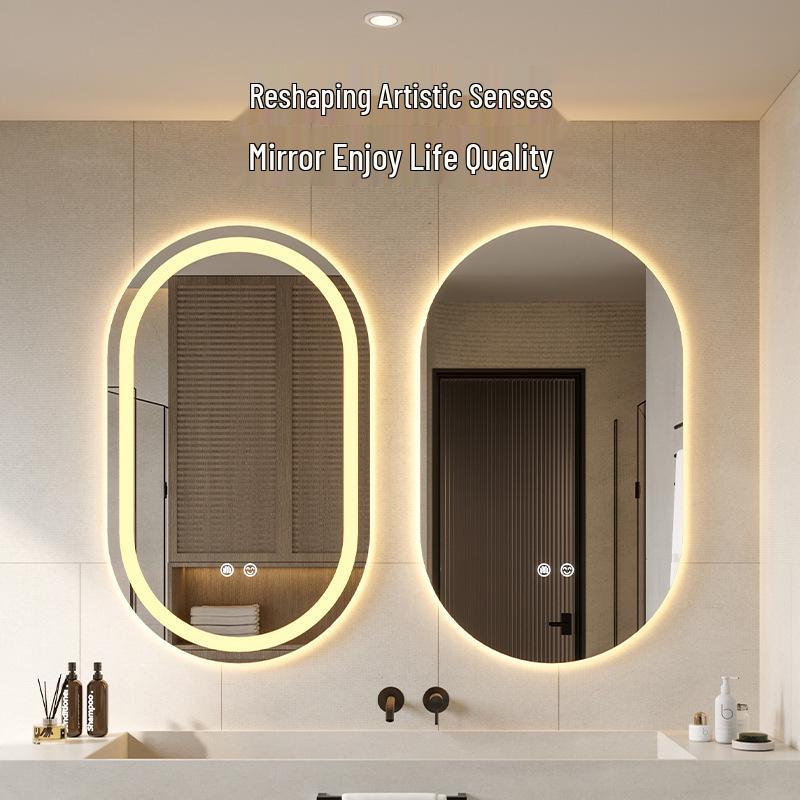 Oval LED Smart Vanity Mirror with Touch Screen