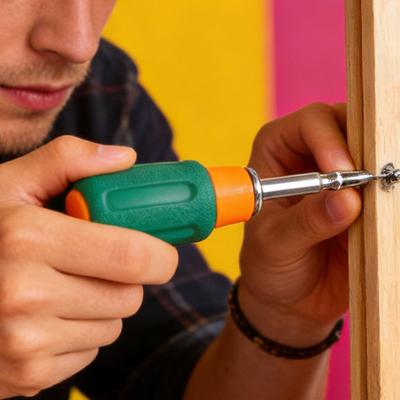 Mini- tragbares Schraubendreher-Set Ergonomisches Handwerkzeug für präzise Reparaturen, Möbelmontage und Gerätepflege