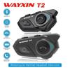 Buy T2 Motorcycle Helmet Headset For 2 Rider Bluetooth Intercom ...