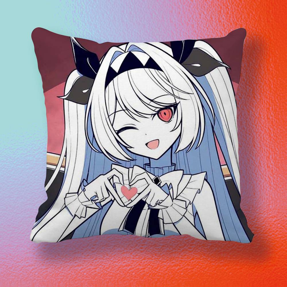 Kawaii Lilith Hot Game Doublesided printed pillow cover Solid color minimalist pillowcase fits all bedroom styles