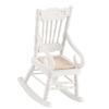 1:12   Miniature Furniture Wooden Rocking Chair for Dolls House Decor Toys (White)