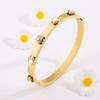 Starry Sky Silver Titanium Steel Bracelet for Women - High-End, Versatile, Full Diamond, Non-Fading Fashion Accessory