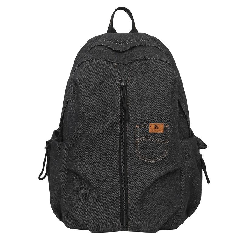Trendy Brand Backpack Men'S Large-Capacity Backpack College Student Computer Bag High School Junior High School Student Schoolbag Women'S Travel Bag