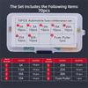 70/100PCS 5-30A Automobile Fuse Combination Set Multicolor Fuse Puller Car Fuse Kits Case Assorted Small Standard Fuse Set