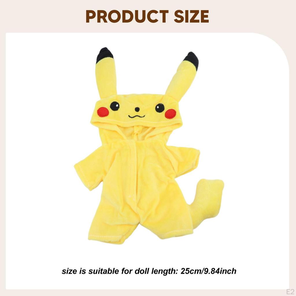 25cm Doll Clothes Cartoon Detachable Bodysuit for Party Favor Gift Role Play