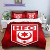 Pościel z wzorem Hallescher FC, Zestaw kołdry Poszewka na kołdrę Poszewka na poduszkę Domowy Prezent Urodzinowy (1 * poszwa na kołdrę + 2 * poszewki na poduszki, bez rdzenia)