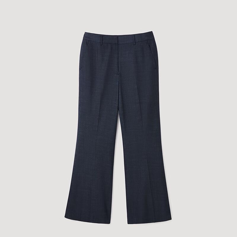 OVVOVV Women's Faux Denim Flare Trousers