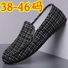 Size Doudou Shoes Large Size Flat-bottomed Cloth Surface Lightweight Spring, Summer and Autumn Plaid Canvas Shoes