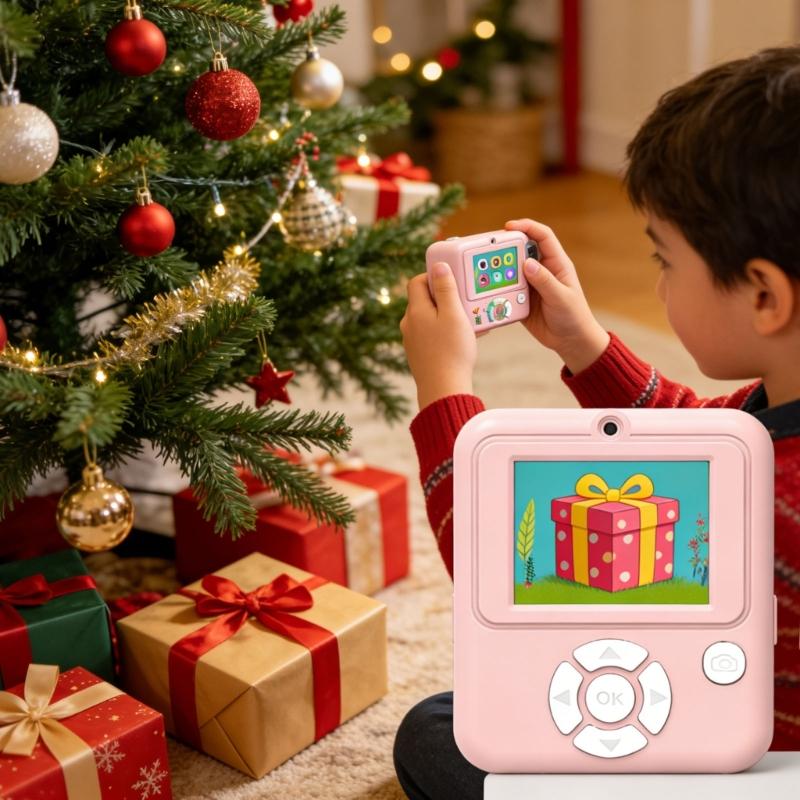 Childrens Digital Camera Set with Printing and for Easy Photo Transfer PC Safe Design