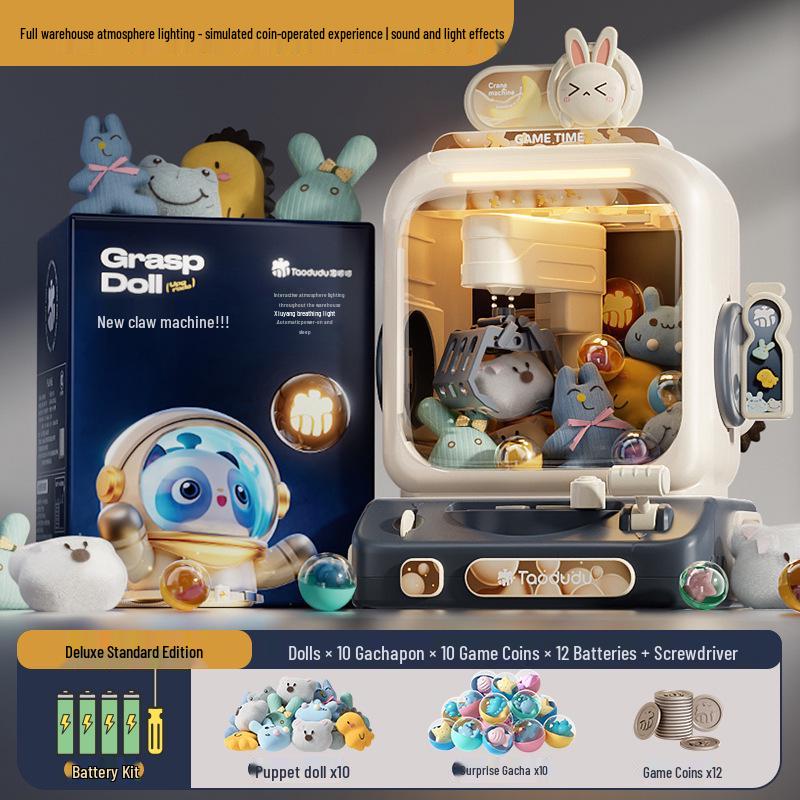 Mini Coin-Operated Claw Machine Toy for Kids - New Year Gift for Girls