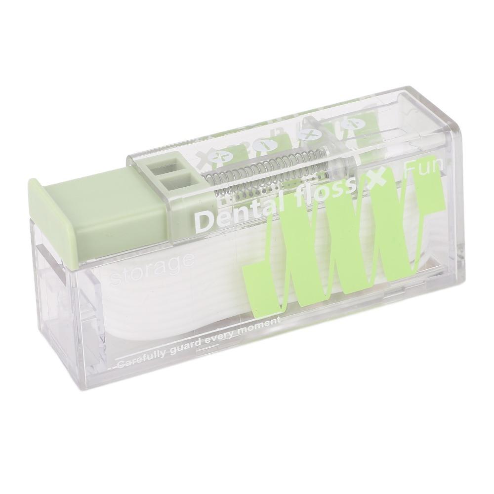 

3 Pcs Auto Popping Dental Floss Dispenser Portable Automatic Toothpick Dispenser Hotel зелений