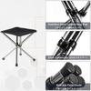 TRIWONDER Folding Chair, Outdoor Chair, Compact, Leisure Chair, Ultralight, Camping, Fishing, Hiking, BBQ, with Storage Bag (Black - L)