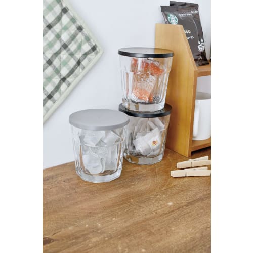 Gendai Hyakka Heat-Resistant Glass Storage Container, Smith-Brindle, 250ml, Gray