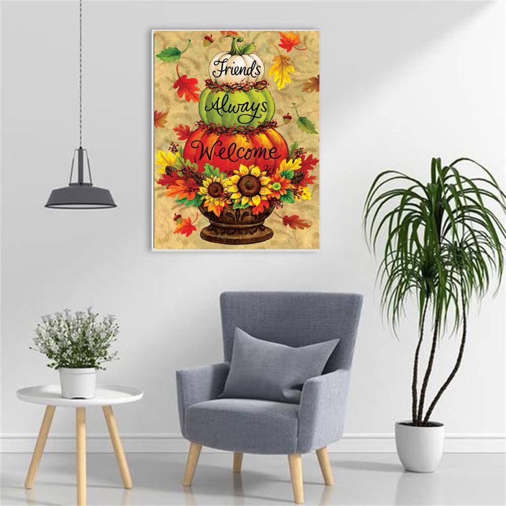 5D Round Diy Diamond Painting Cross Stitch Mosaic Diamond Embroidery Landscape Animals Mosaic Painting Home Decor