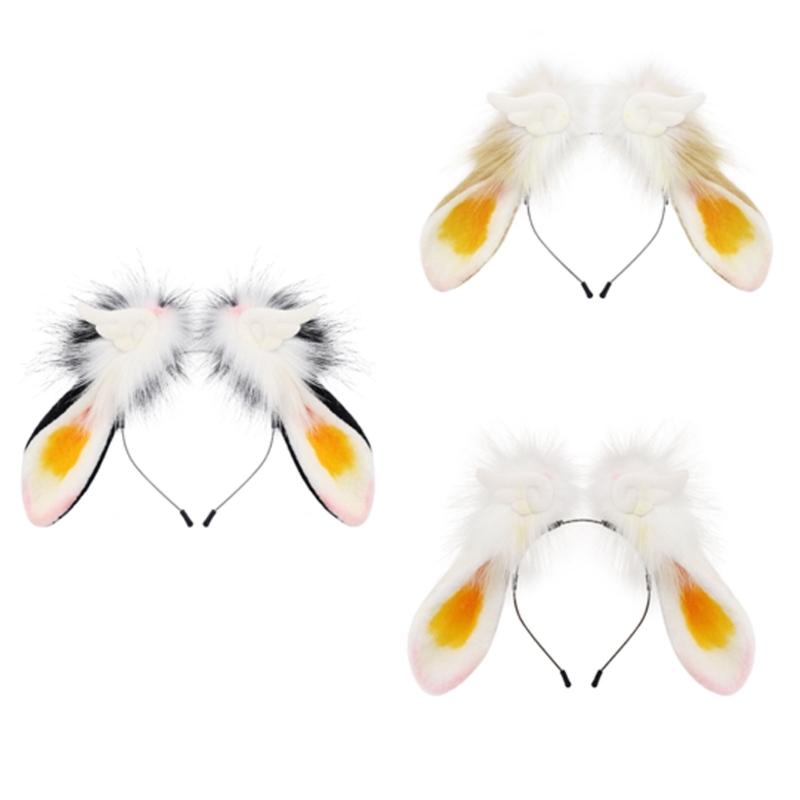 Plush Ears Hairband With Adjustable Wing Soft Plush Headbands For Costume Parties Kids