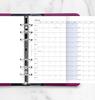 Filofax 2026 System Planner Refill, Bible Horizontal Year Planner, January Start, White, 26-68401, Officially Imported