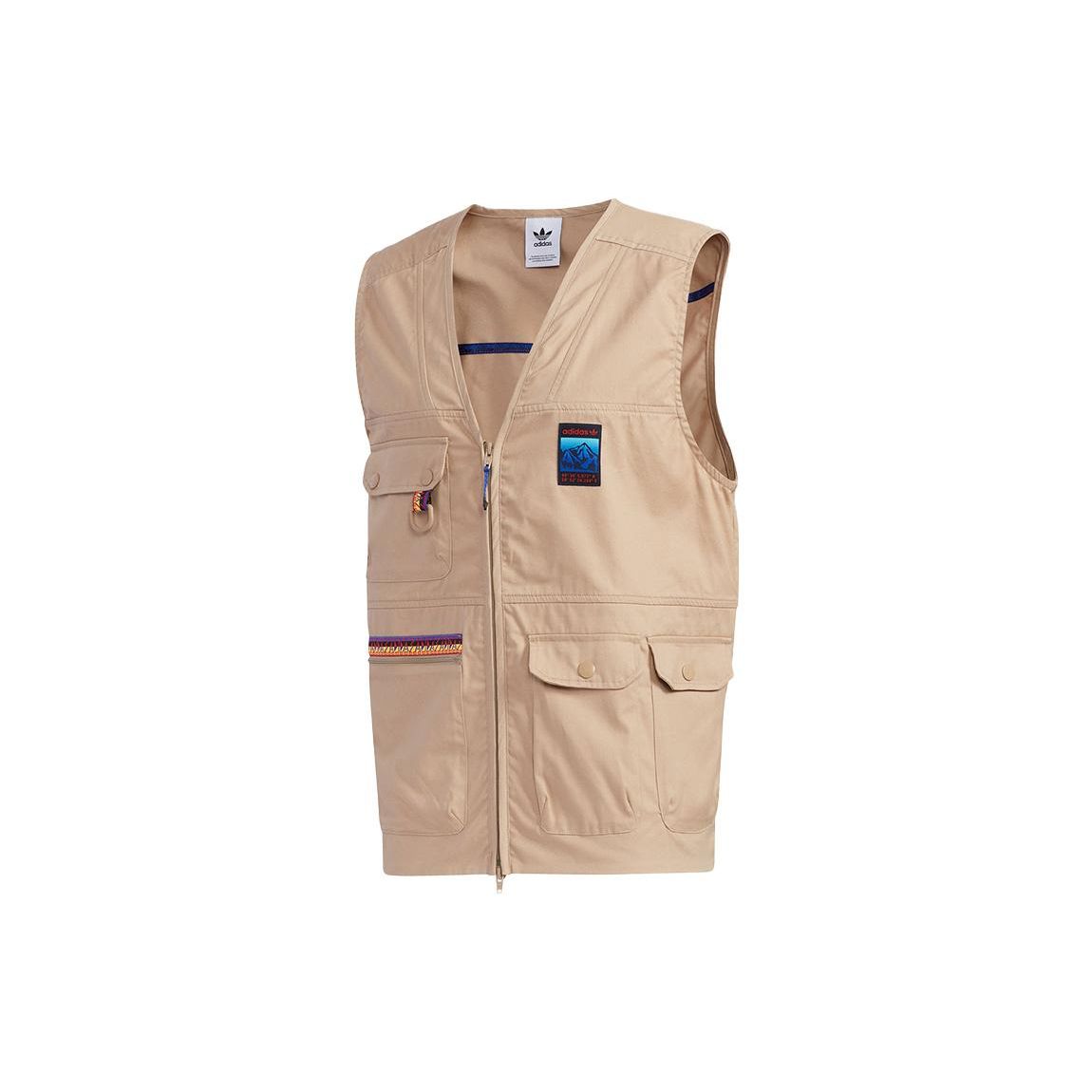 

Adidas Оригинальный однотонный спортивный жилет с несколькими карманами, мужские жилеты цвета хаки GP1111 M
